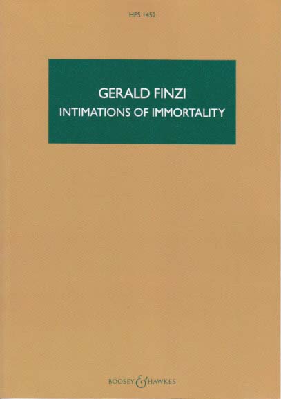 Finzi, Intimations of Immortality op. 29 (Boosey)