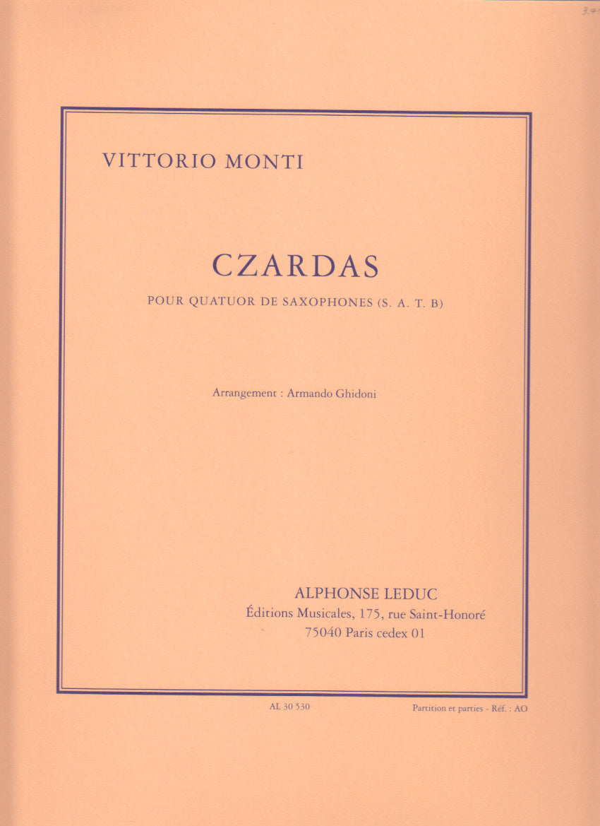 Monti, Czardas (SATBr Sax) (Leduc)