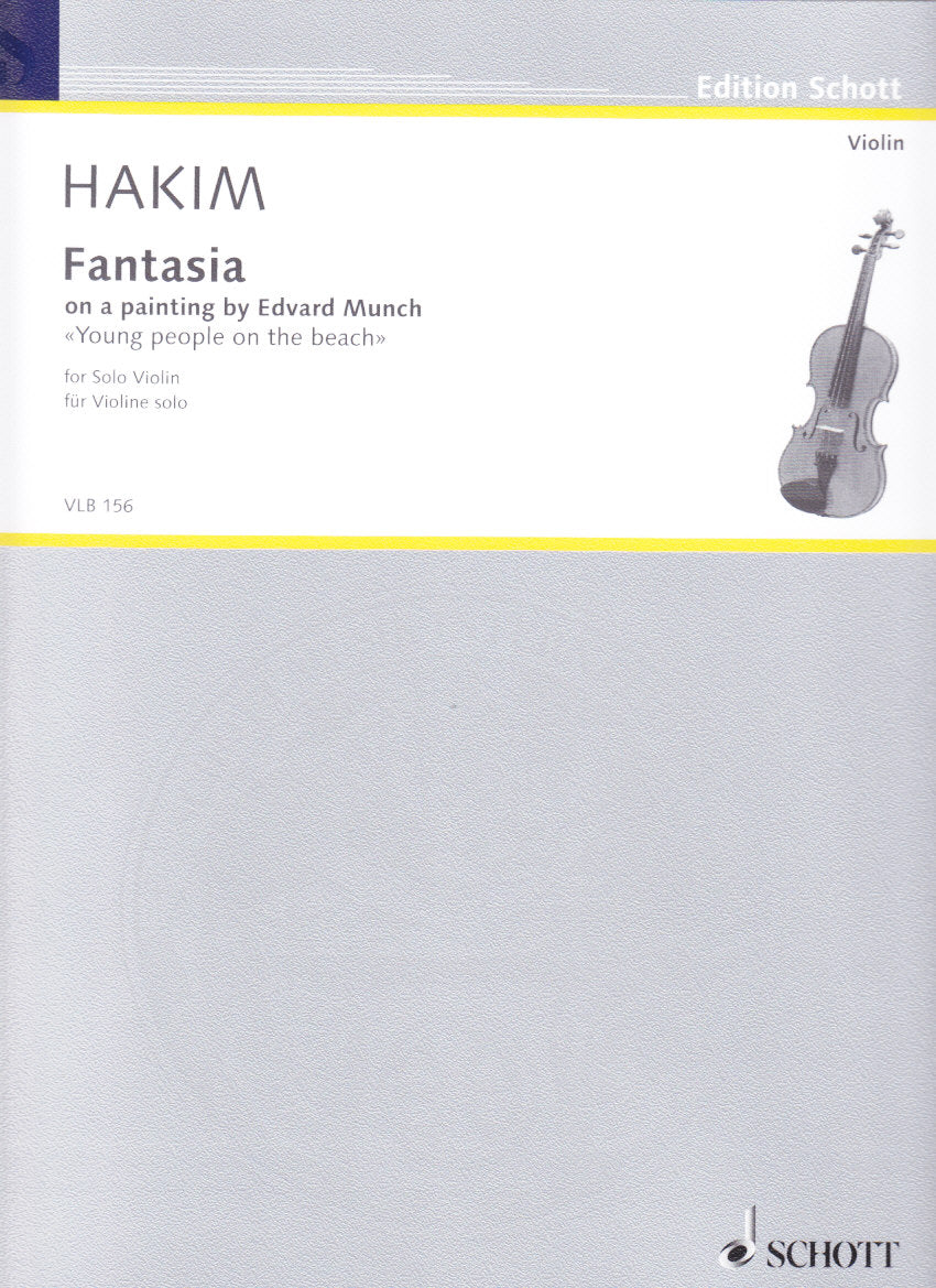 Hakim, Fantasia on E. Munch (Vn Solo) (Schott)