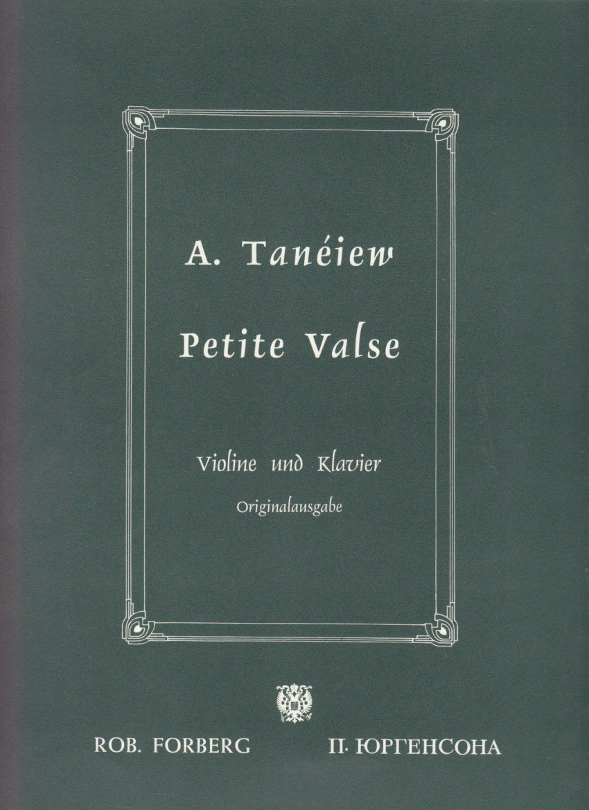 Taneyev,A.S., Petite valse (Forberg)