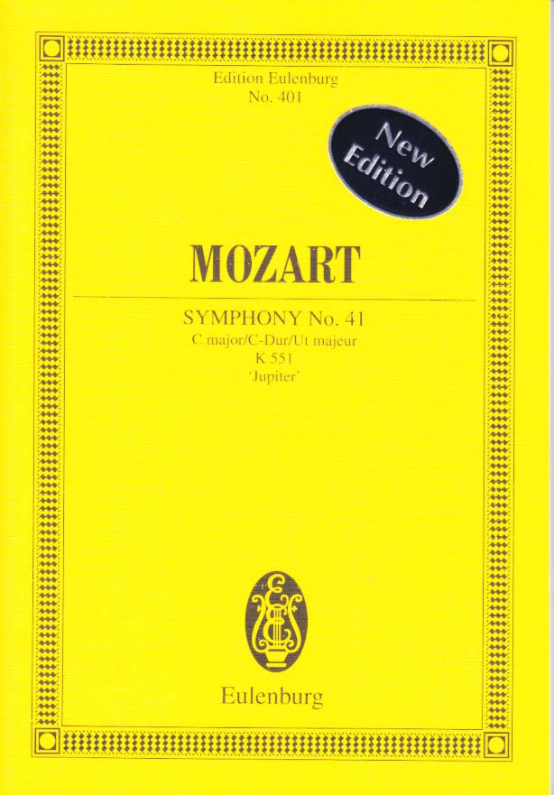 Mozart, Symphony No. 41 KV 551 'Jupiter' (Eulenburg)