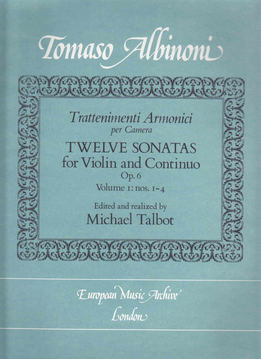 Albinoni, Sonatas op. 6/1-4 (European Music Archive)