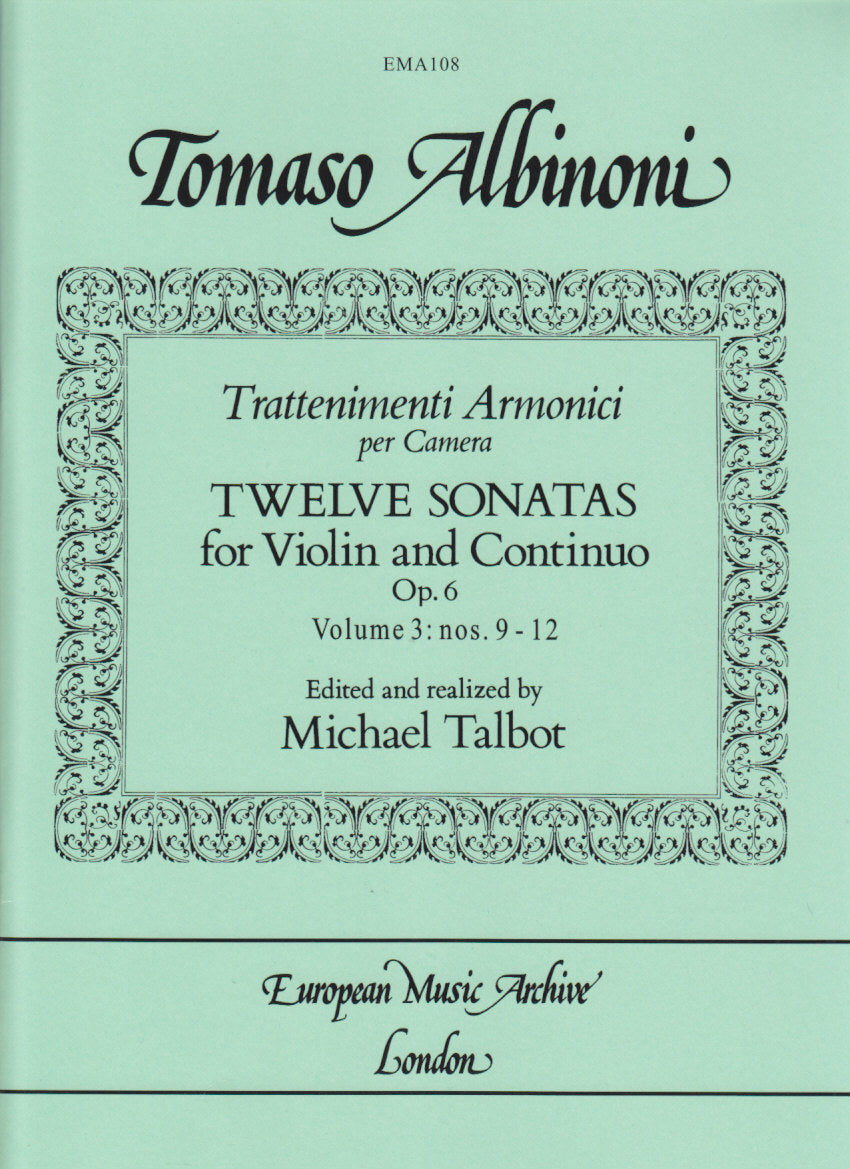Albinoni, Sonatas op. 6/9-12 (European Music Archive)