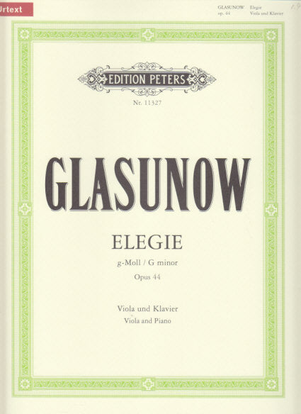 Glazunov, Elegie op. 44 in g (Bornhoft) (Peters)
