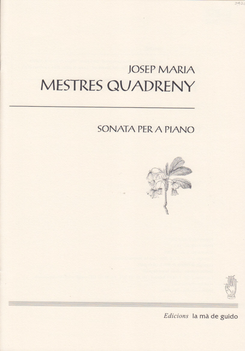 Mestres Quadreny, Sonata per a piano (La Ma de Guido)