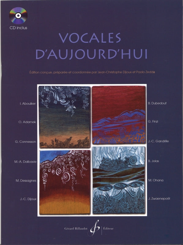Vocales d'aujourd'hui (+CD) (Billaudot)