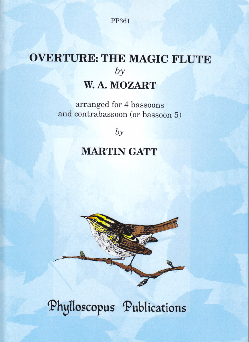 Mozart, Magic Flute Ovt. (4Bn,DBn/Bn) (Phylloscopus Publications)