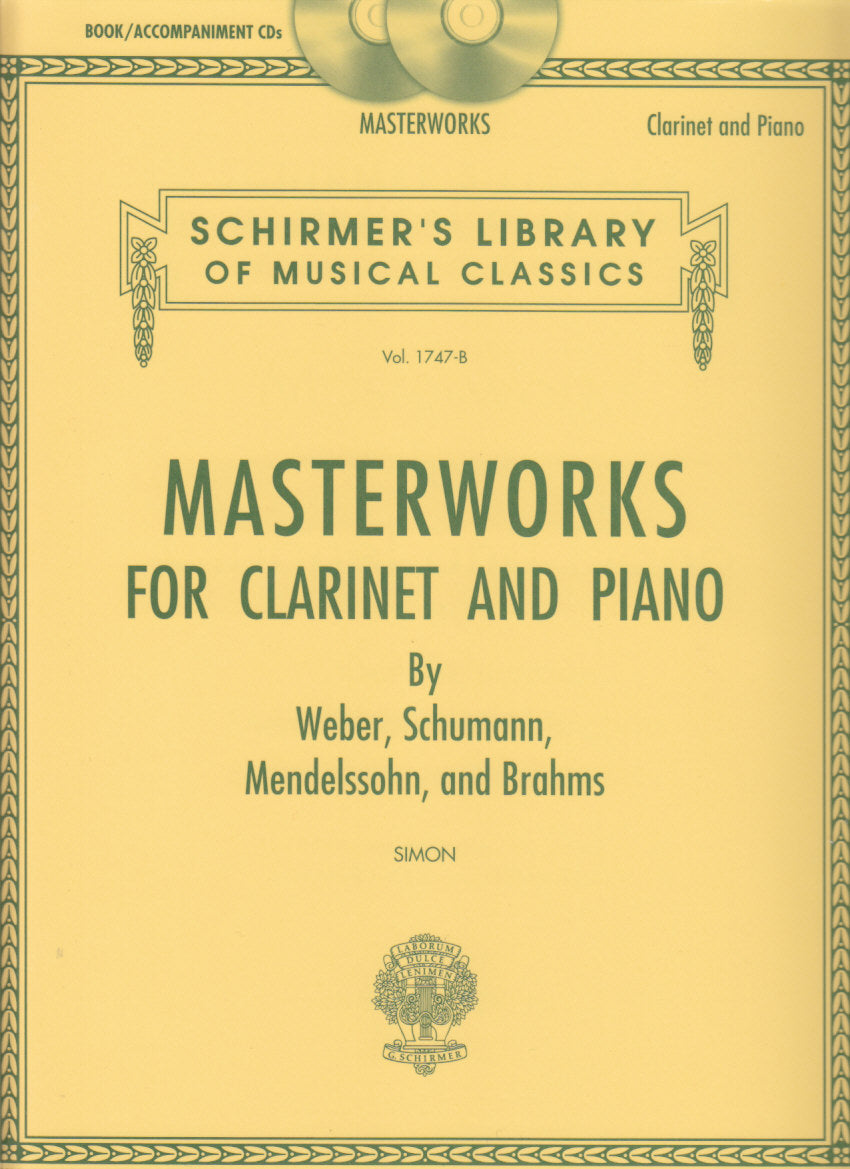 Masterworks for Clarinet & Piano (G.Schirmer)