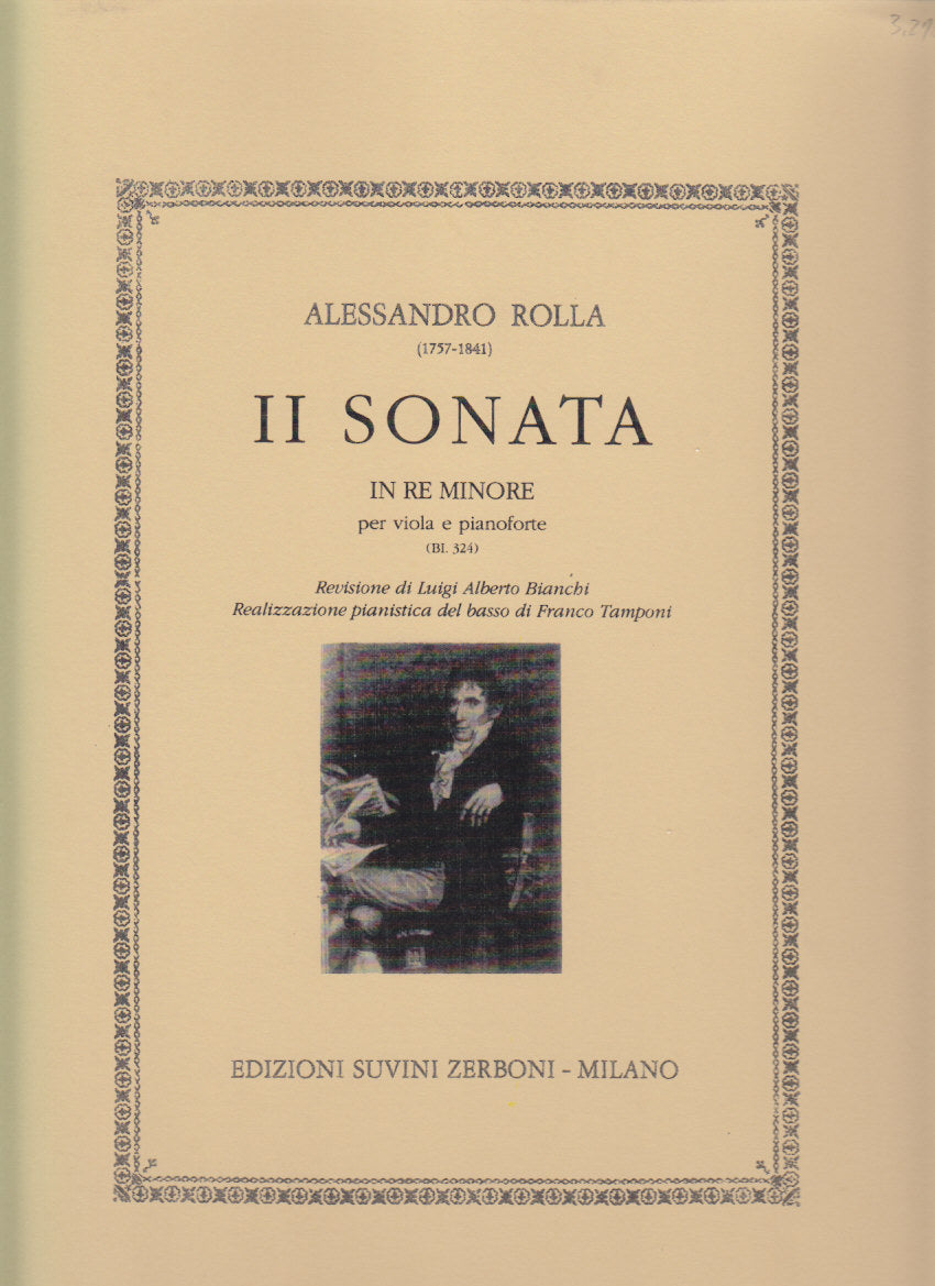 Rolla, Sonata II in d (Va,Pf) (Suvini Zerboni)