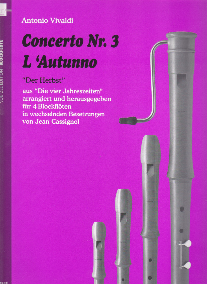 Vivaldi, Concerto No. 3 'L'Autunno' (Heinrichshofen)