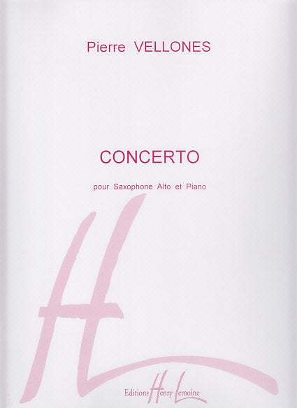 Vellones, Concerto op. 65 (ASax,Pf) (Lemoine)