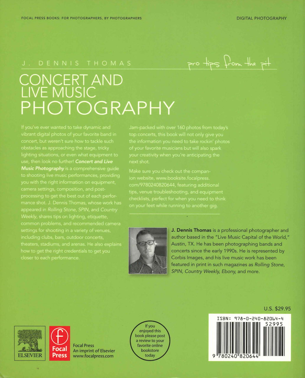 Dennis Thomas, Concert and Live Music (Focal Press/Elsevier)