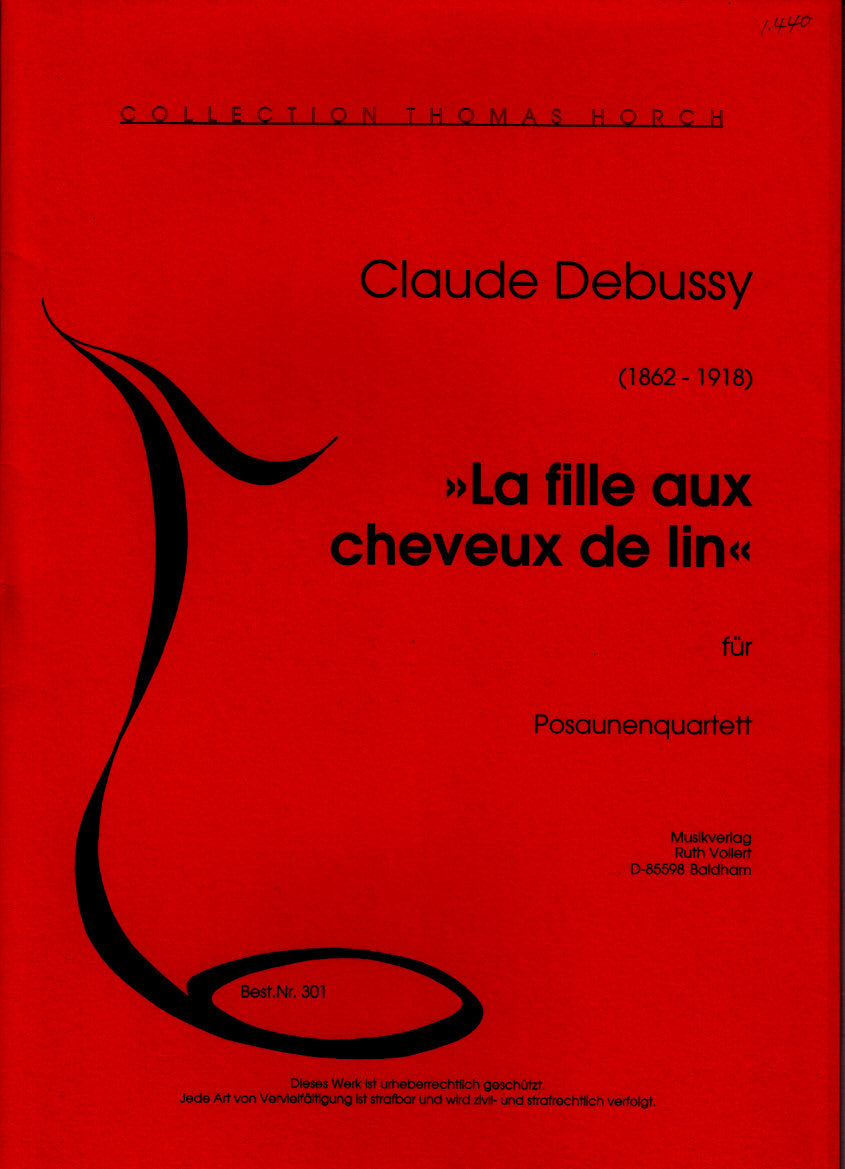 Debussy, Fille aux cheveux de lin (Ruth Vollert, Musikverlag)