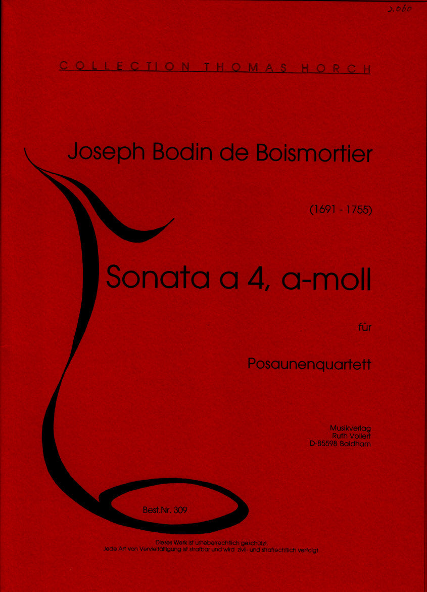 Boismortier, Sonate a 4 in a (4Tbn) (Ruth Vollert, Musikverlag)