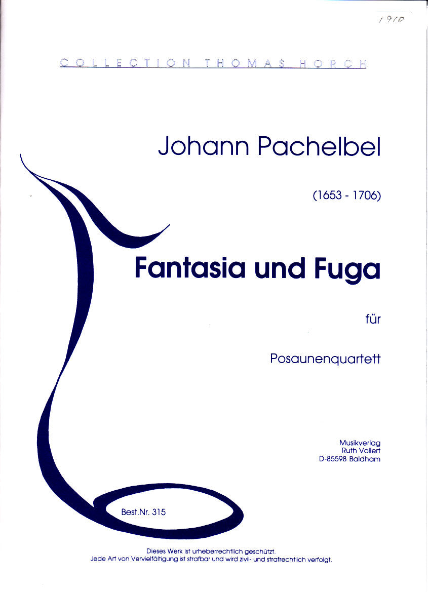 Pachelbel, Fantasia u. Fuga c-moll (Ruth Vollert, Musikverlag)