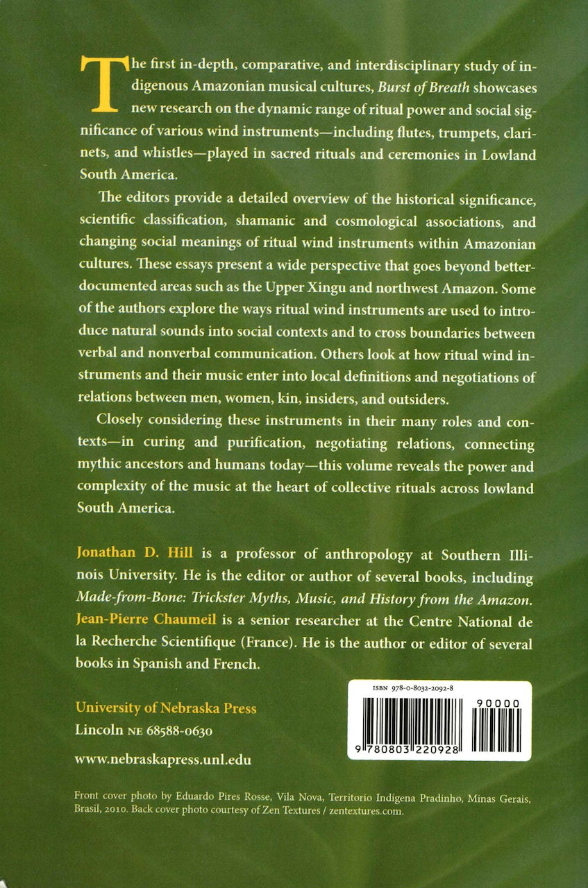 Burst of Breath: Indigenous Ritual Wind (Nebraska Press, University of)
