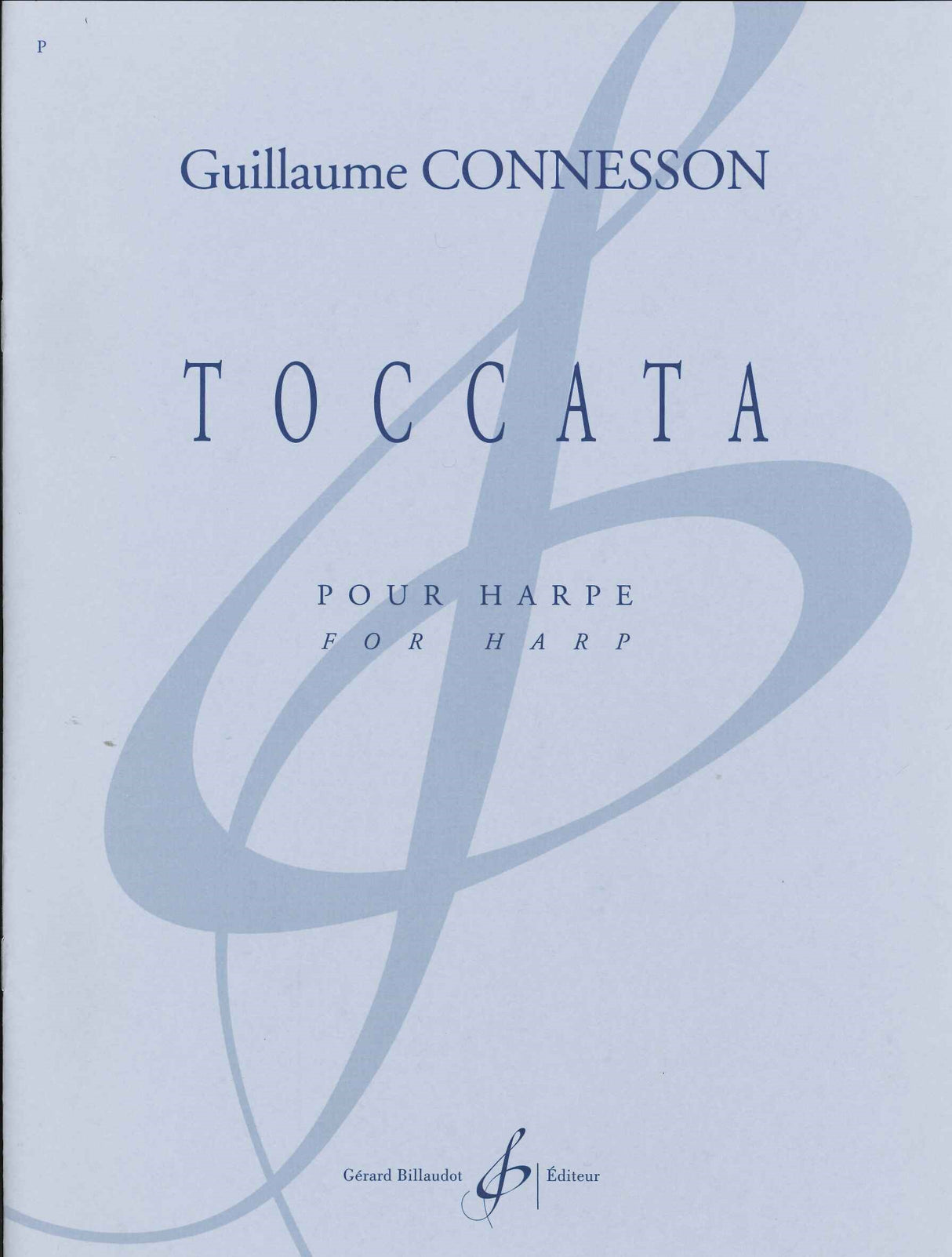 Connesson, Toccata, pour harpe (Billaudot)