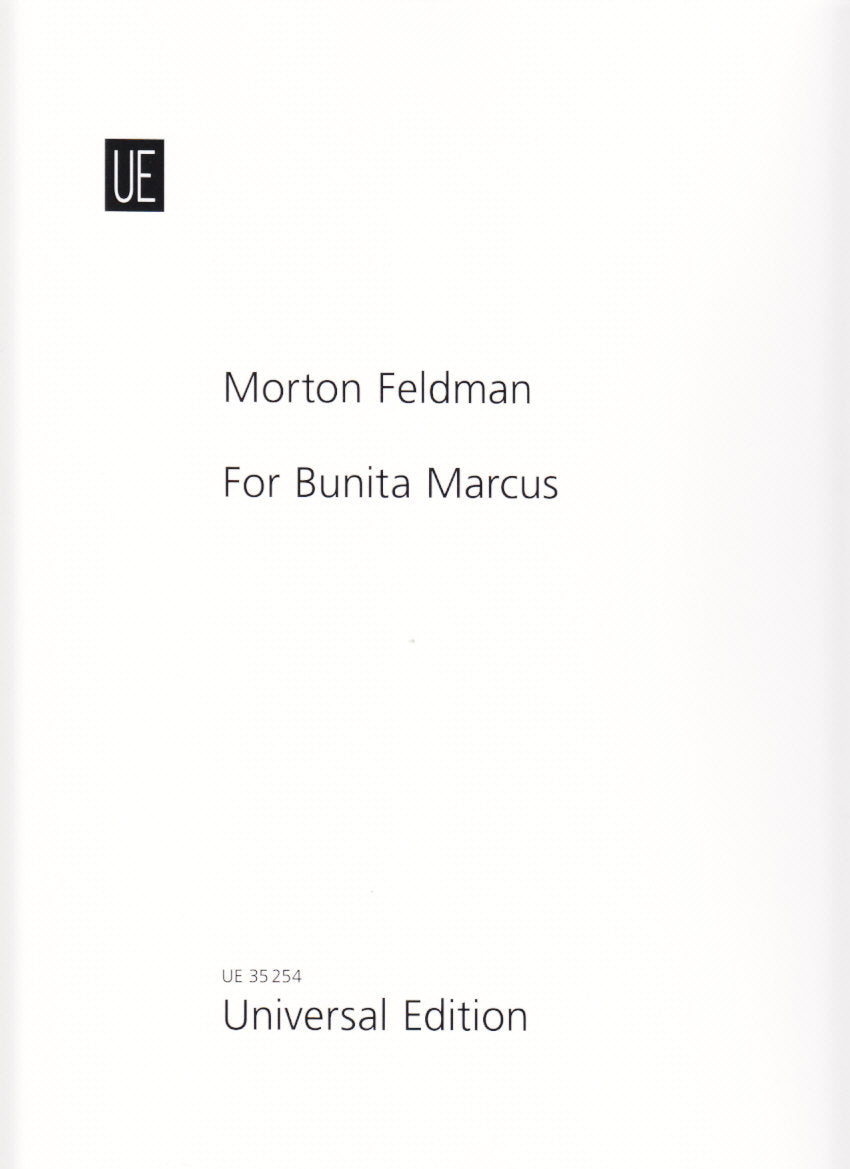 Feldman, For Bunita Marcus (1985) (Universal)