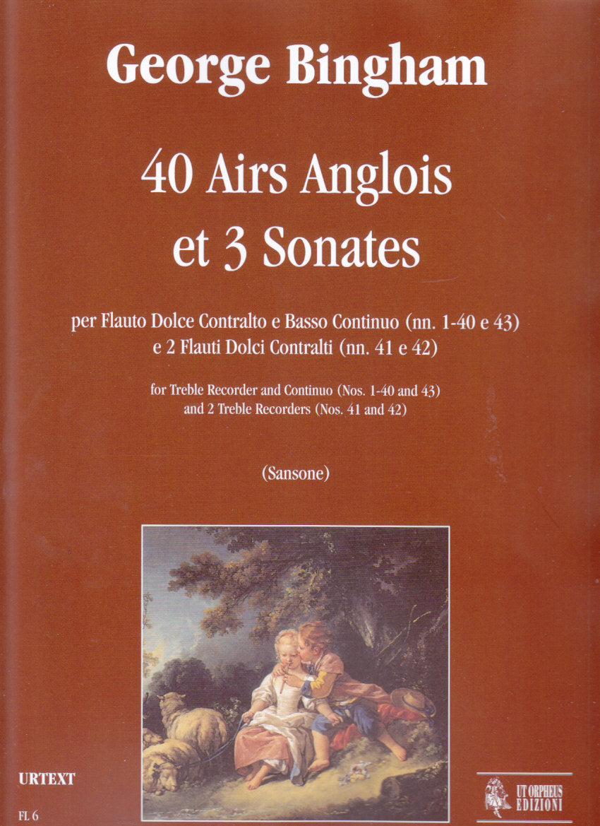Bingham, 40 Airs anglois et 3 Sonates (Ut Orpheus)