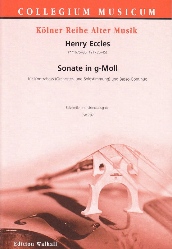 Eccles, Sonata in g (CB,Bc) (Walhall)