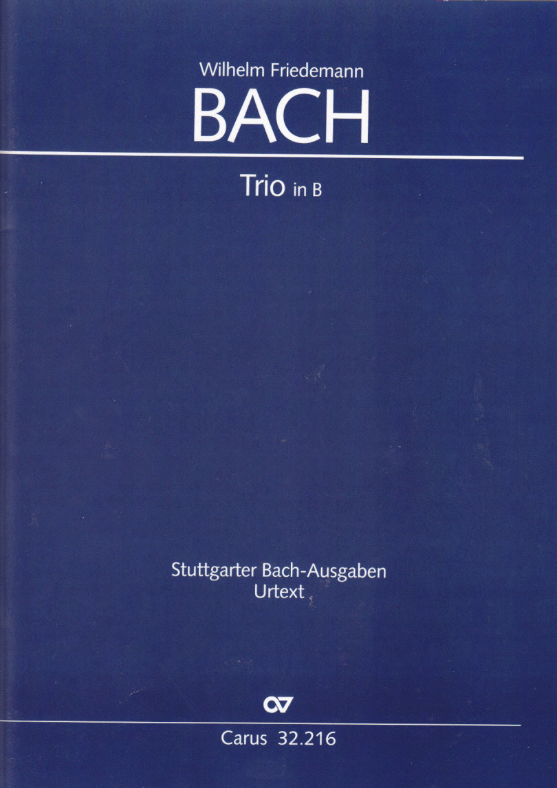 Bach,W.F., Trio B-dur BR-WFB B16 Fk 50 (Carus)