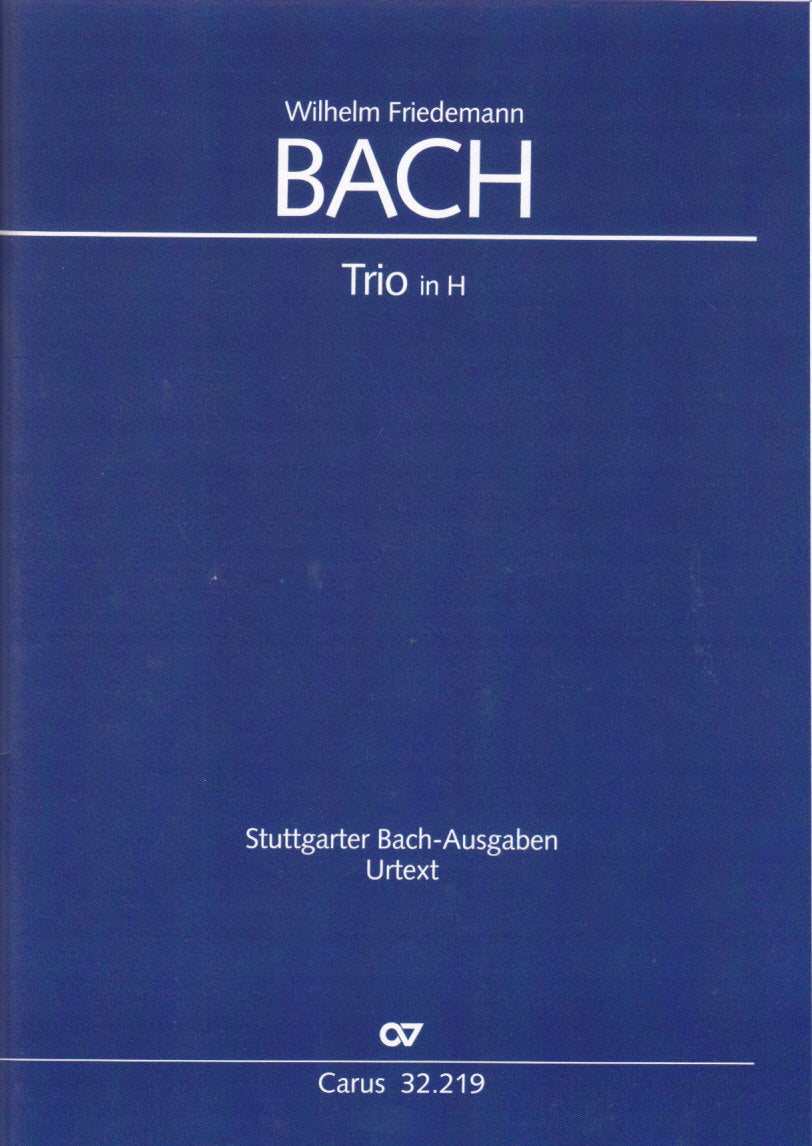 Bach,W.F., Trio H-dur BR-WFB B-Inc. 19 (Carus)