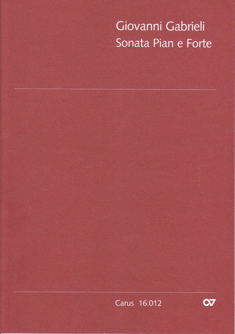 Gabrieli, Sonata pian e forte (Score) (Carus)