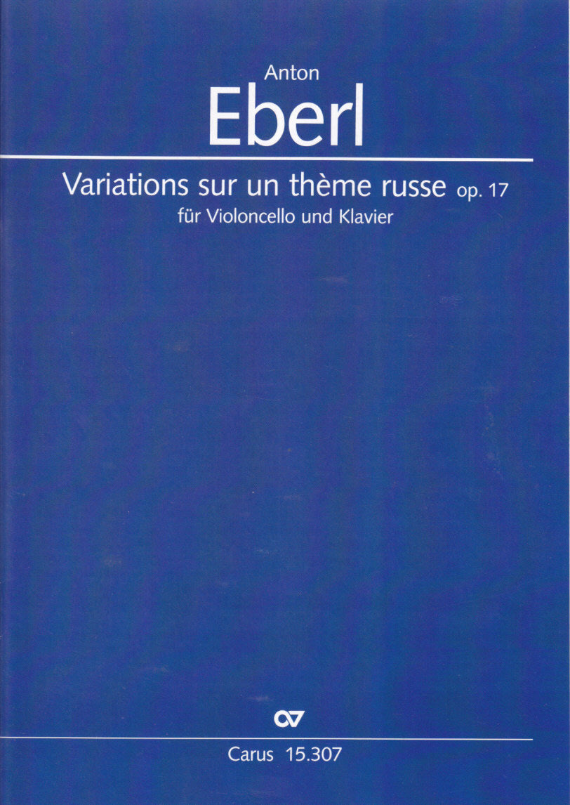 Eberl, Variations theme russe op. 17 (Carus)