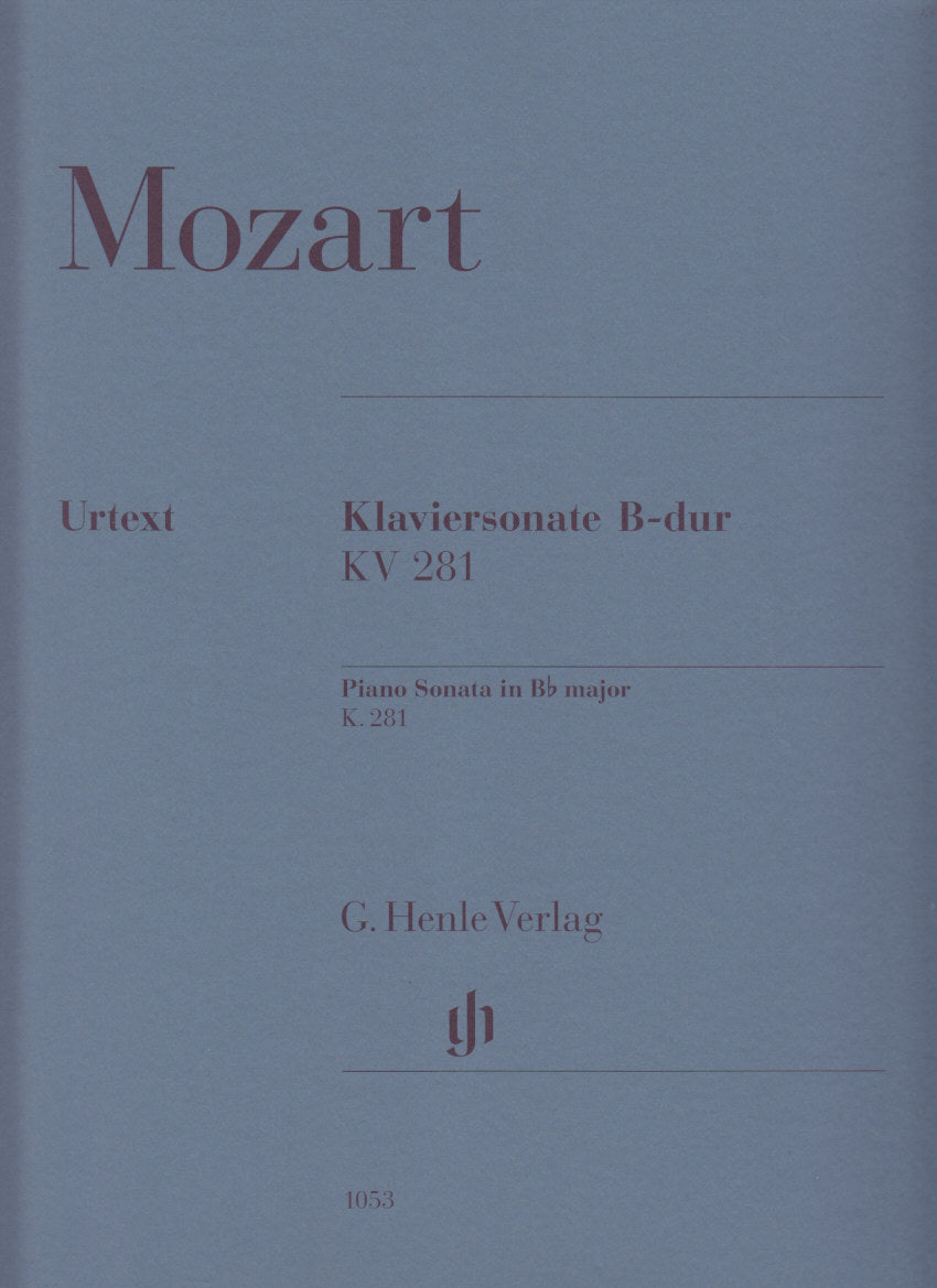 Mozart, Sonata KV 281(189f) in Bb (Henle)