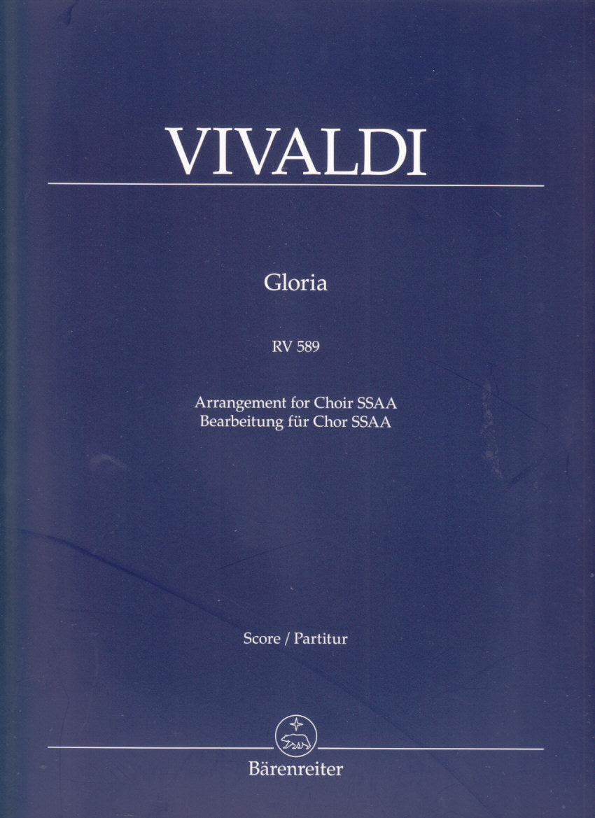 Vivaldi, Gloria RV 589 Female Cho (Score (Barenreiter)