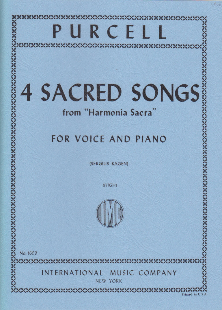 Purcell, Harmonia sacra, 4 Songs (H) (IMC)