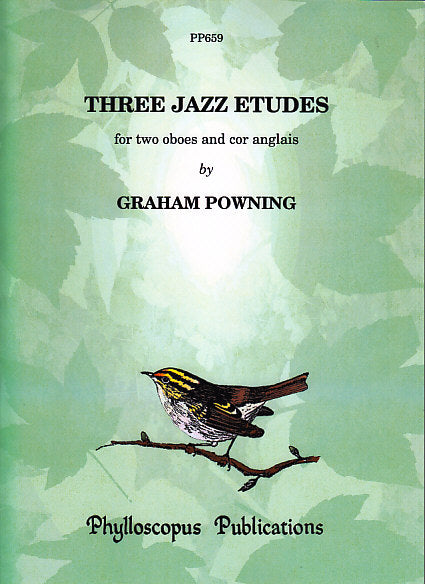 Powning, 3 Jazz Etudes (3Ob,EHr) (Phylloscopus Publications)