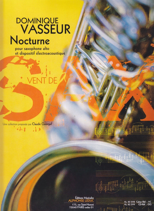 Vasseur, Nocturne (ASax,Elec* +CD) (Leduc)