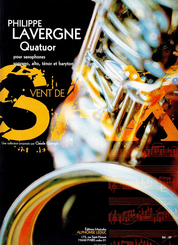 Lavergne, Quatuor pour saxophones (2000) (Leduc)