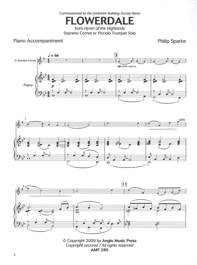 Sparke, Flowerdale (EbCnt/PicTrp,Pf) (Anglo Music Press)