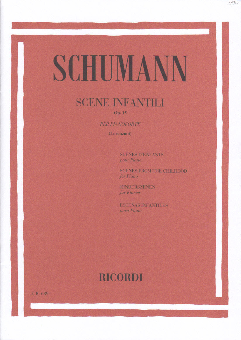 Schumann, op. 15 Kinderszenen (Lorenzoni (Ricordi)