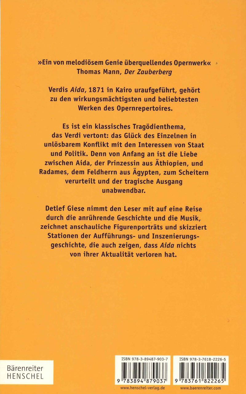 Giese,D., Verdi - Aida (Barenreiter/Henschel)