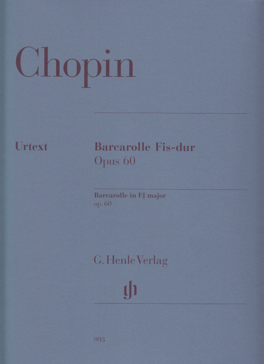 Chopin, Barcarolle op. 60 (Mullemann) (Henle)