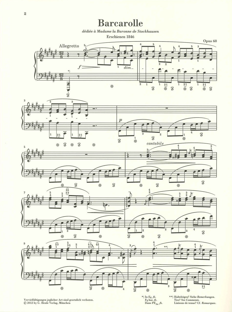 Chopin, Barcarolle op. 60 (Mullemann) (Henle)