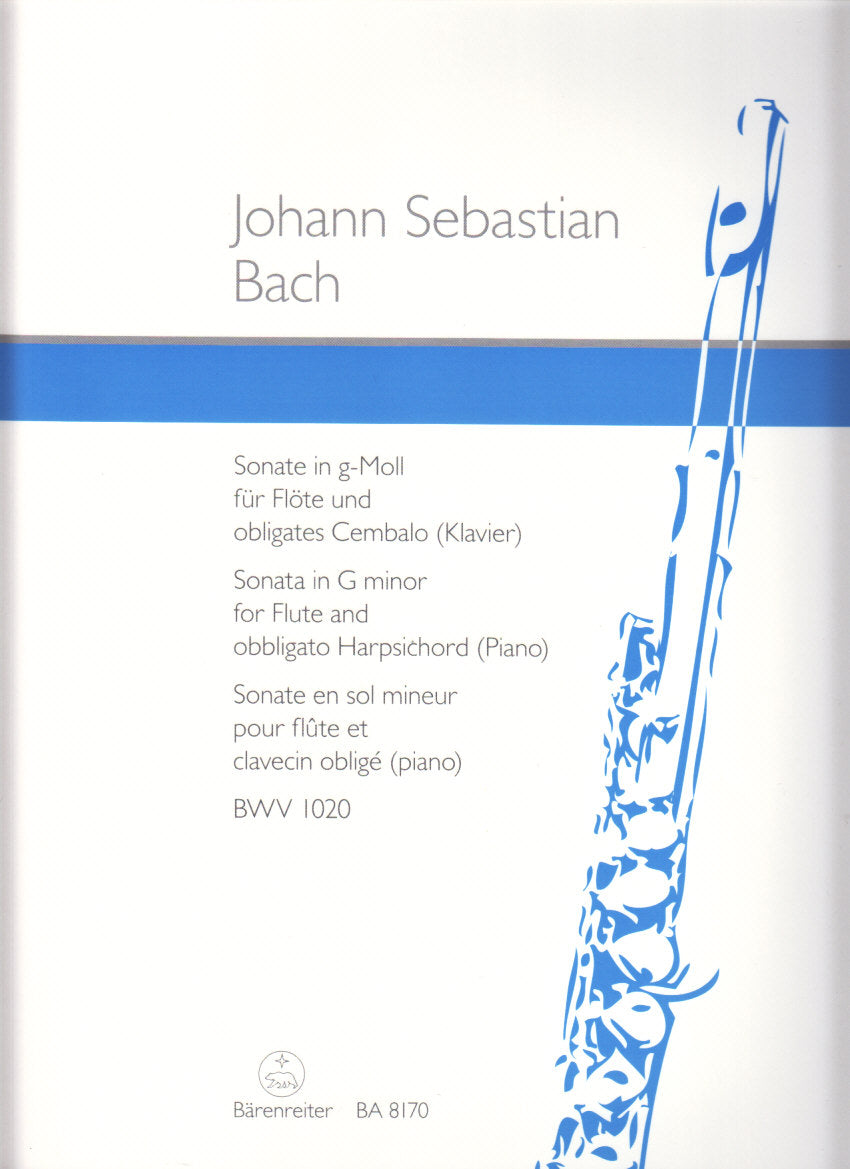 Bach, Sonata BWV 1020 in g (Durr) (Barenreiter)