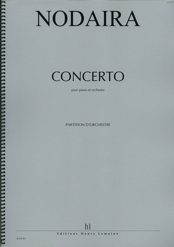 Nodaira, Concerto pour piano et orch. (Lemoine)