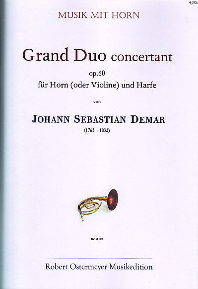 Demar, Grand Duo concertant (Hn/Vn,Hrp) (Robert Ostermeyer)