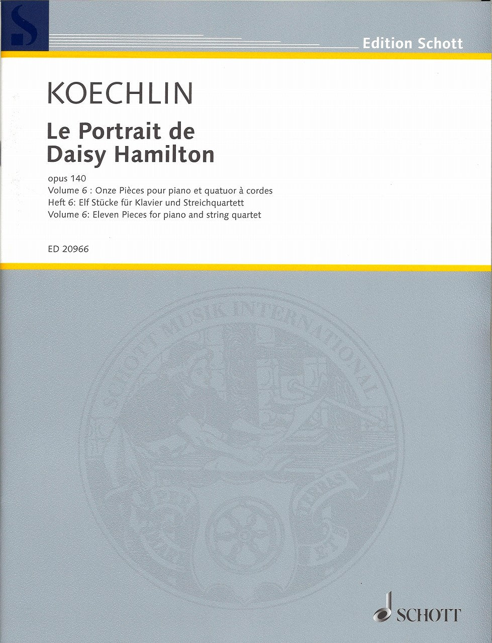 Koechlin, Portrait de Hamilton 6 (Qnt) (Schott)