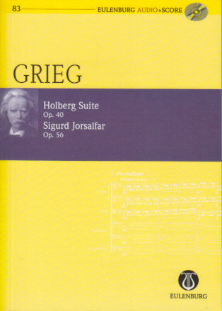 Grieg, Holberg Suite ; Sigurd... (+CD) (Eulenburg)