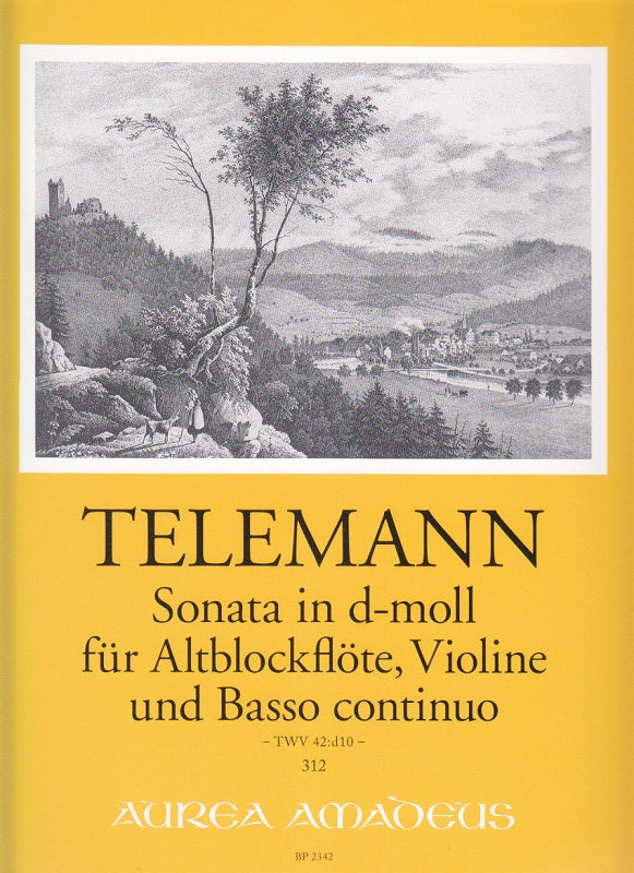 Telemann, Sonata TWV 42/d10 (ARec,Vn,Bc) (Amadeus Verlag)