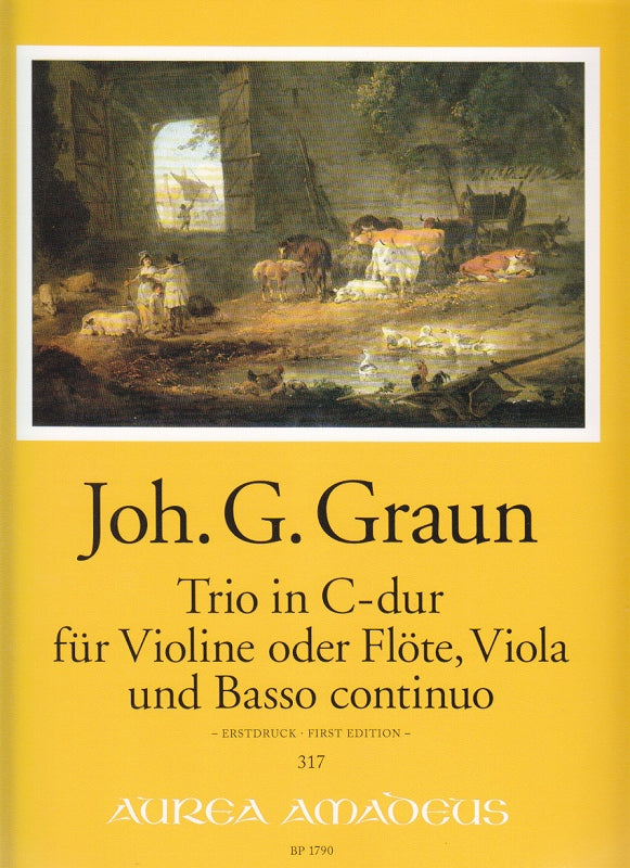 Graun, Trio in C (Vn/Fl,Va,Bc) (Amadeus Verlag)