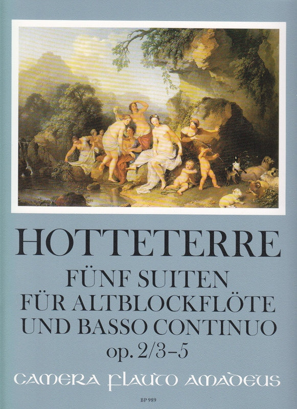 Hotteterre, Suites op. 2/3-5 (ARec,Bc) (Amadeus Verlag)