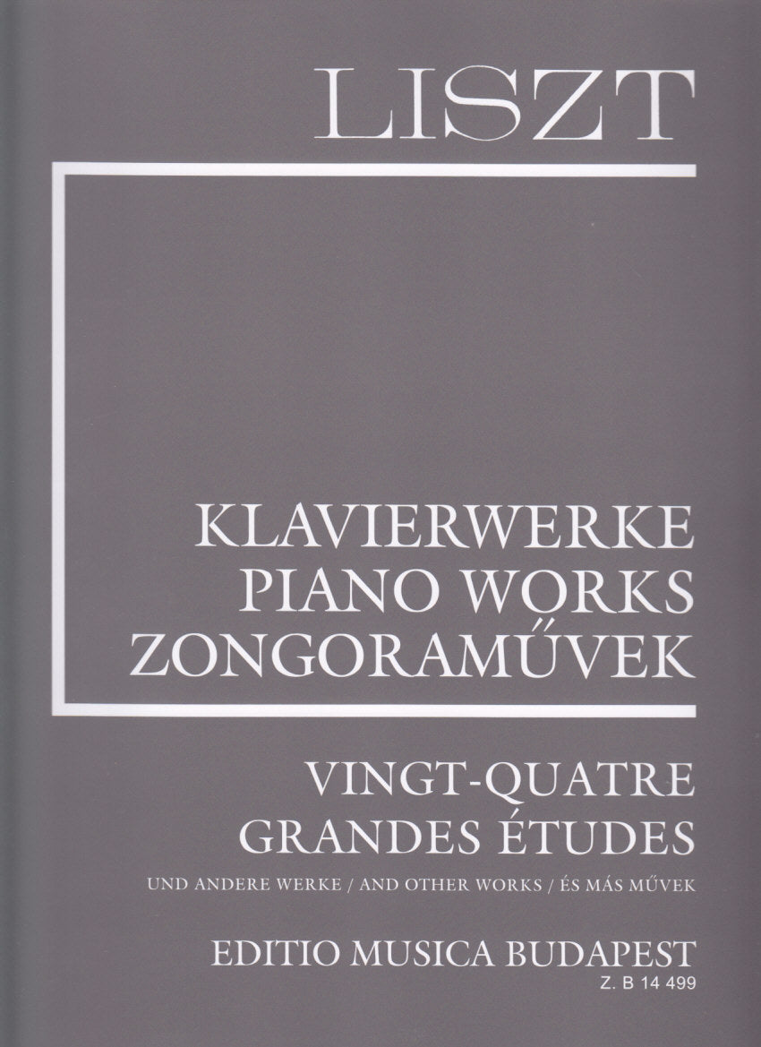 Liszt, 24 Grandes Etudes (Suppl. 4) (Editio Musica Budapest)