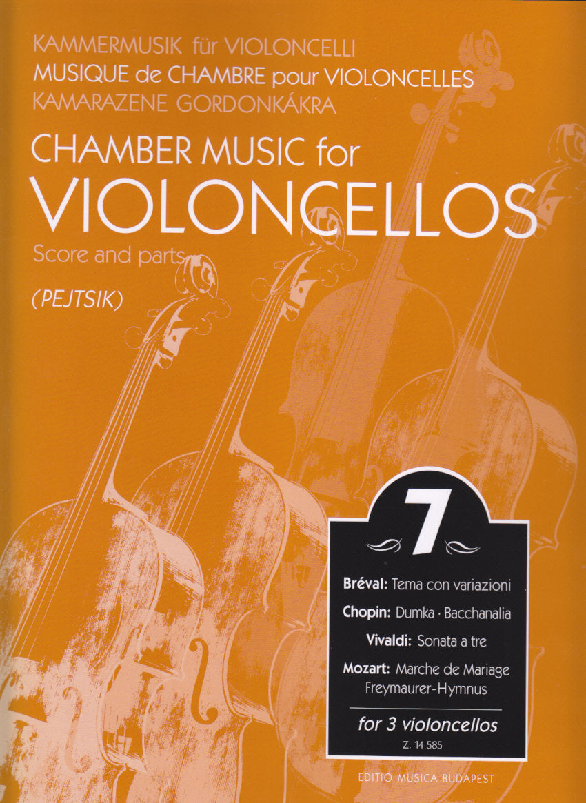 Chamber Music for Violoncellos 7 (3Vc) (Editio Musica Budapest)