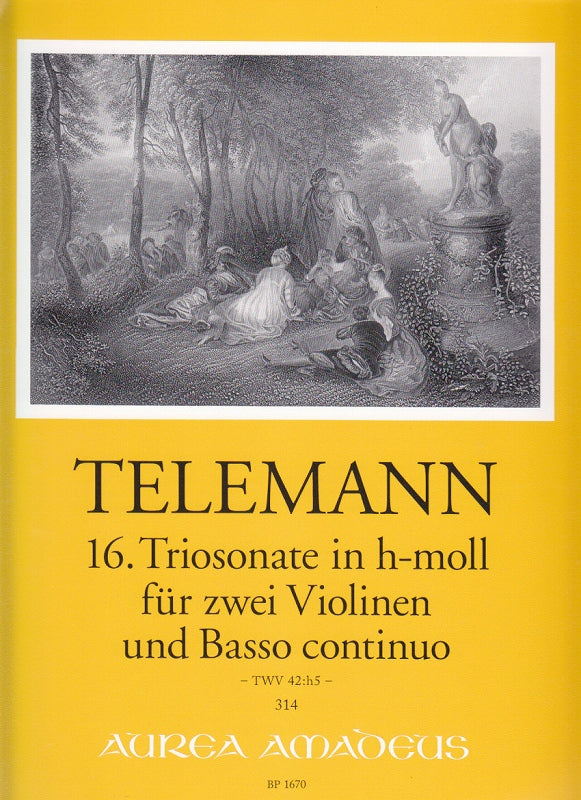 Telemann, Sonata TWV 42/h5 (2Vn,Bc) (Amadeus Verlag)